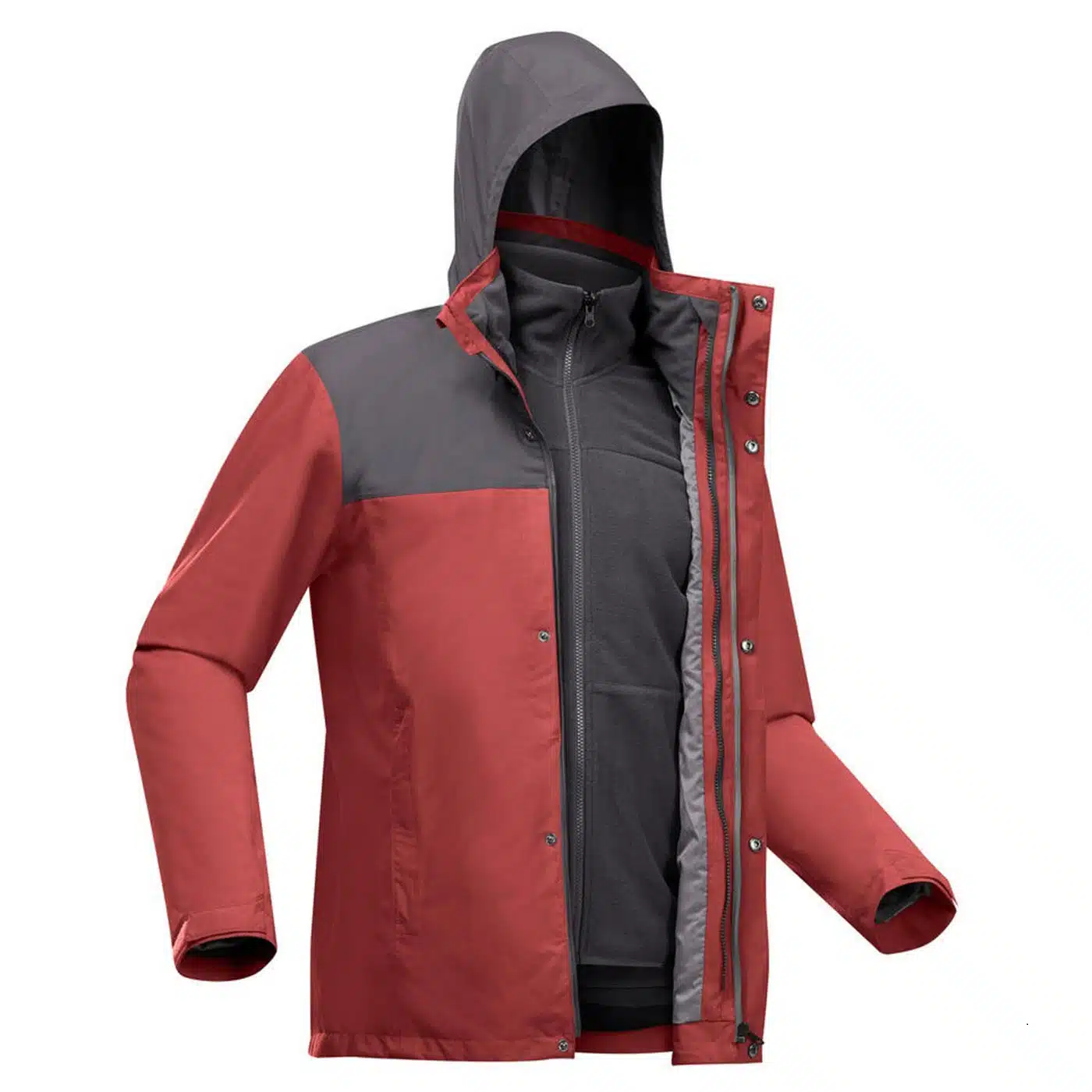 Casaca 3 en 1 impermeable travel 100 Forclaz (0 °C) - Imagen 2