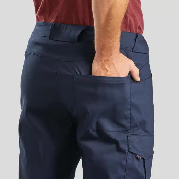 PANTALÓN DE MONTAÑA TREKKING QUECHUA NH100 HOMBRE AZUL - Imagen 4