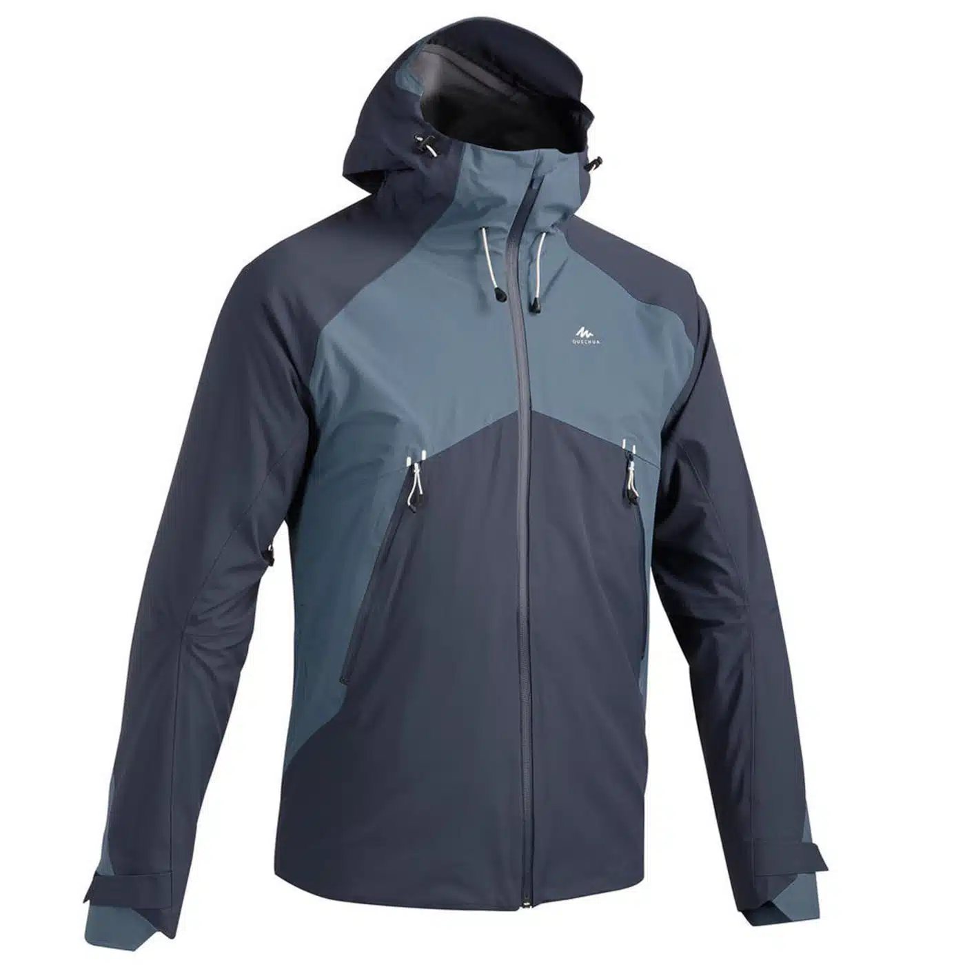 CHAQUETA IMPERMEABLE TREKKING Y MONTAÑA QUECHUA MH500 HOMBRE AZUL - Imagen 9