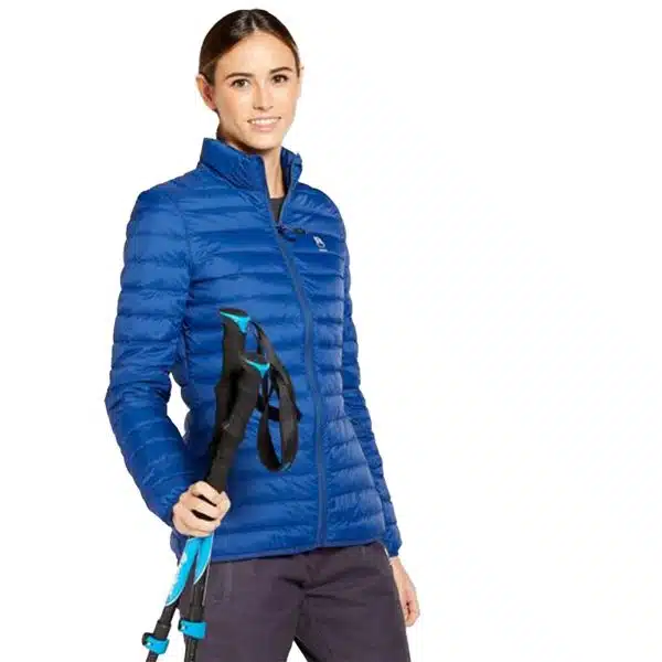 Casaca de plumas trekking mujer Boriken