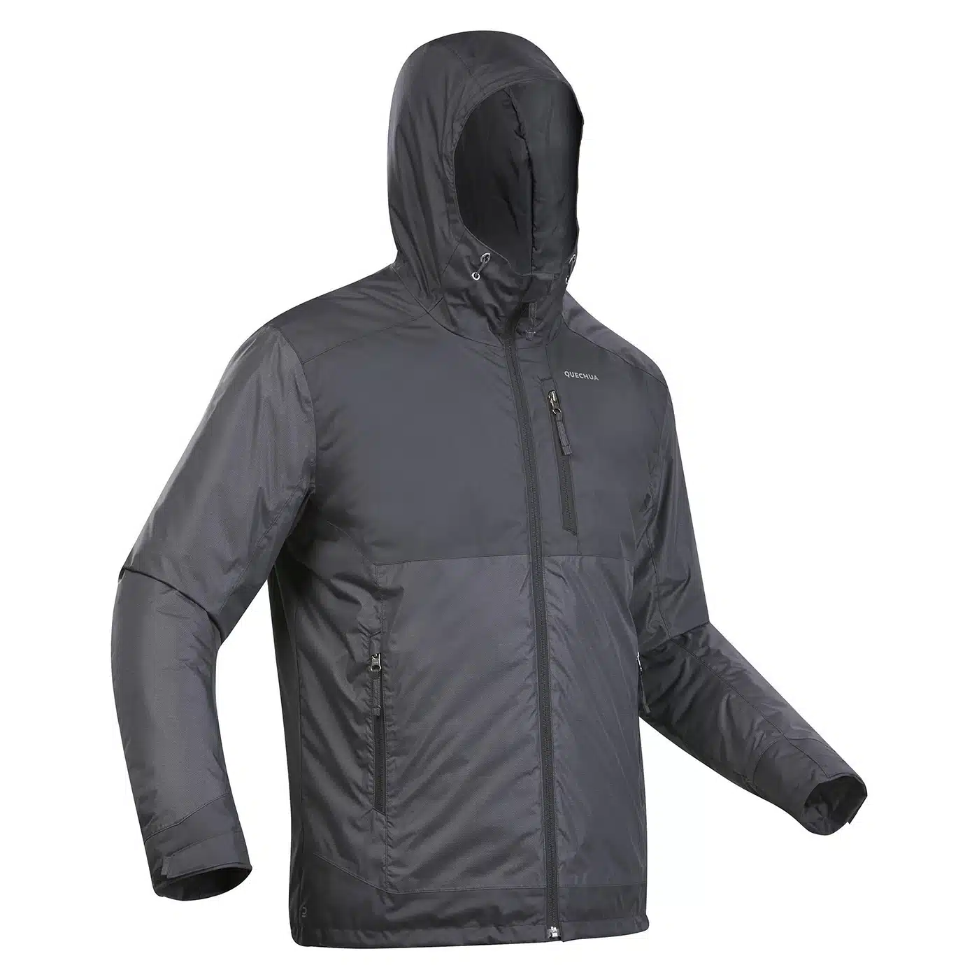 CHAQUETA CÁLIDA IMPERMEABLE TREKKING NIEVE QUECHUA SH100 X-WARM HOMBRE NEGRO (-10 °C) - Imagen 3