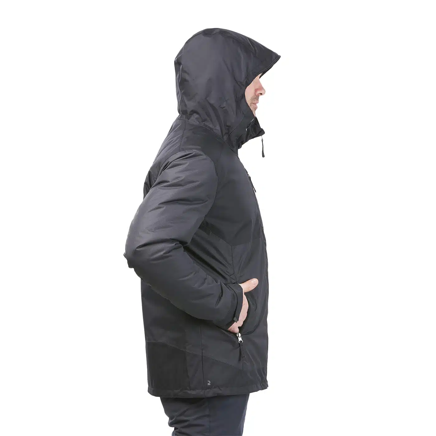 CHAQUETA CÁLIDA IMPERMEABLE TREKKING NIEVE QUECHUA SH100 X-WARM HOMBRE NEGRO (-10 °C) - Imagen 7