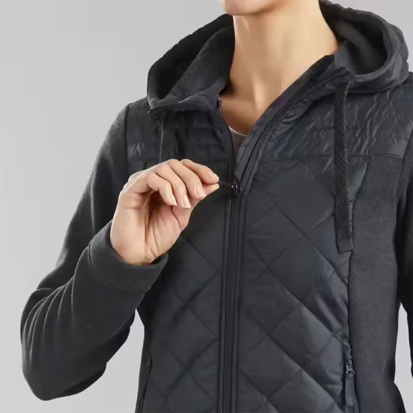 Casaca trekking hibrido NH100 Quechua - Imagen 6