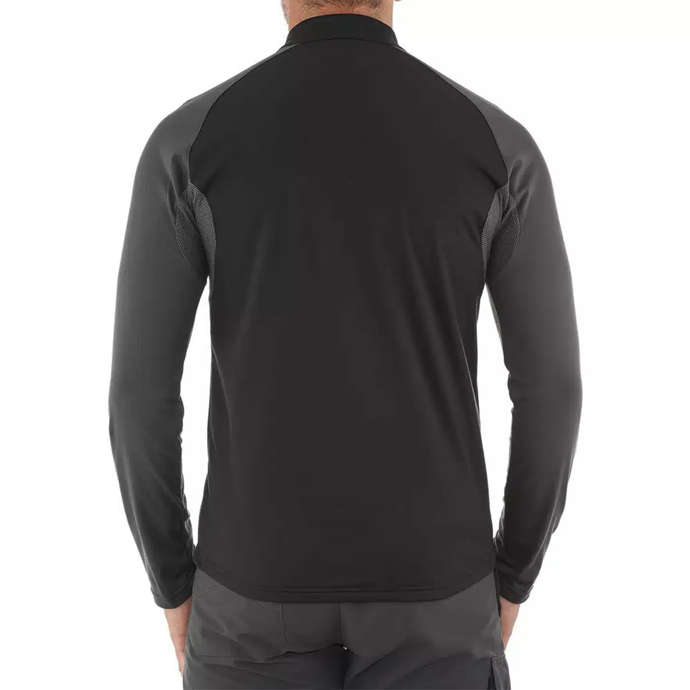CAMISETA TÉRMICA DE HOMBRE SH100 WARM QUECHUA NEGRO - Imagen 5