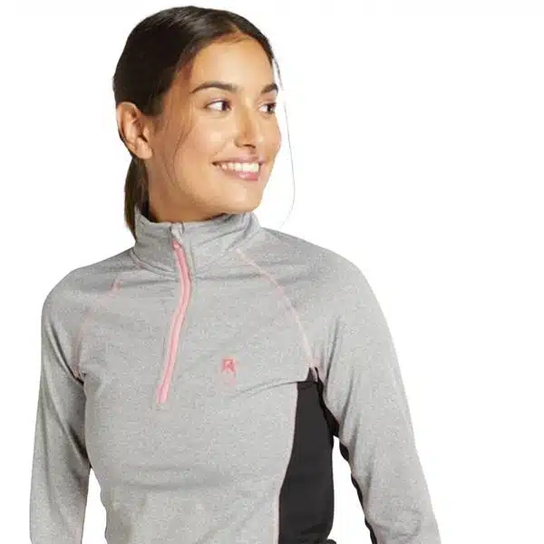 CAMISETA TÉRMICA MANGA LARGA MONTAÑA MUJER GRIS BORIKEN