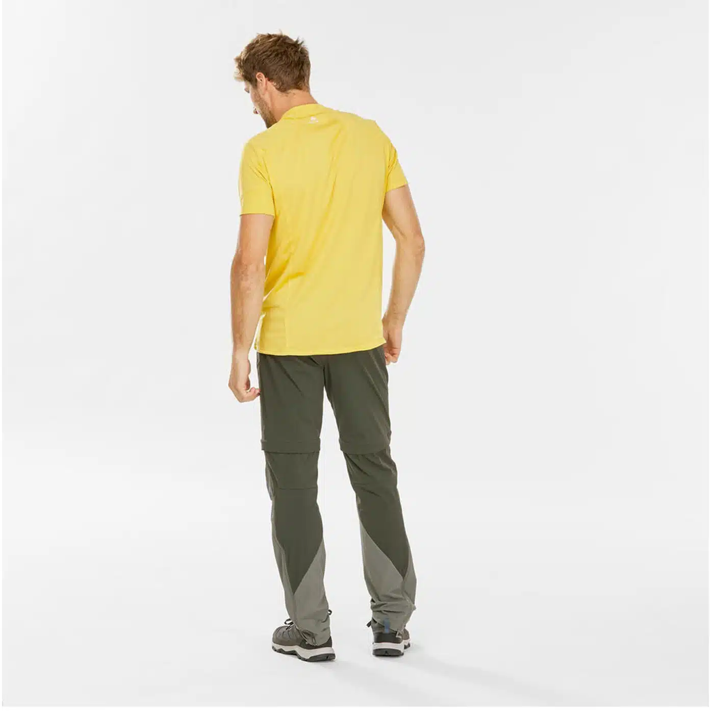 PANTALÓN TRANSFORMABLE MONTAÑA Y TREKKING HOMBRE QUECHUA MH550 CAQUI - Imagen 6