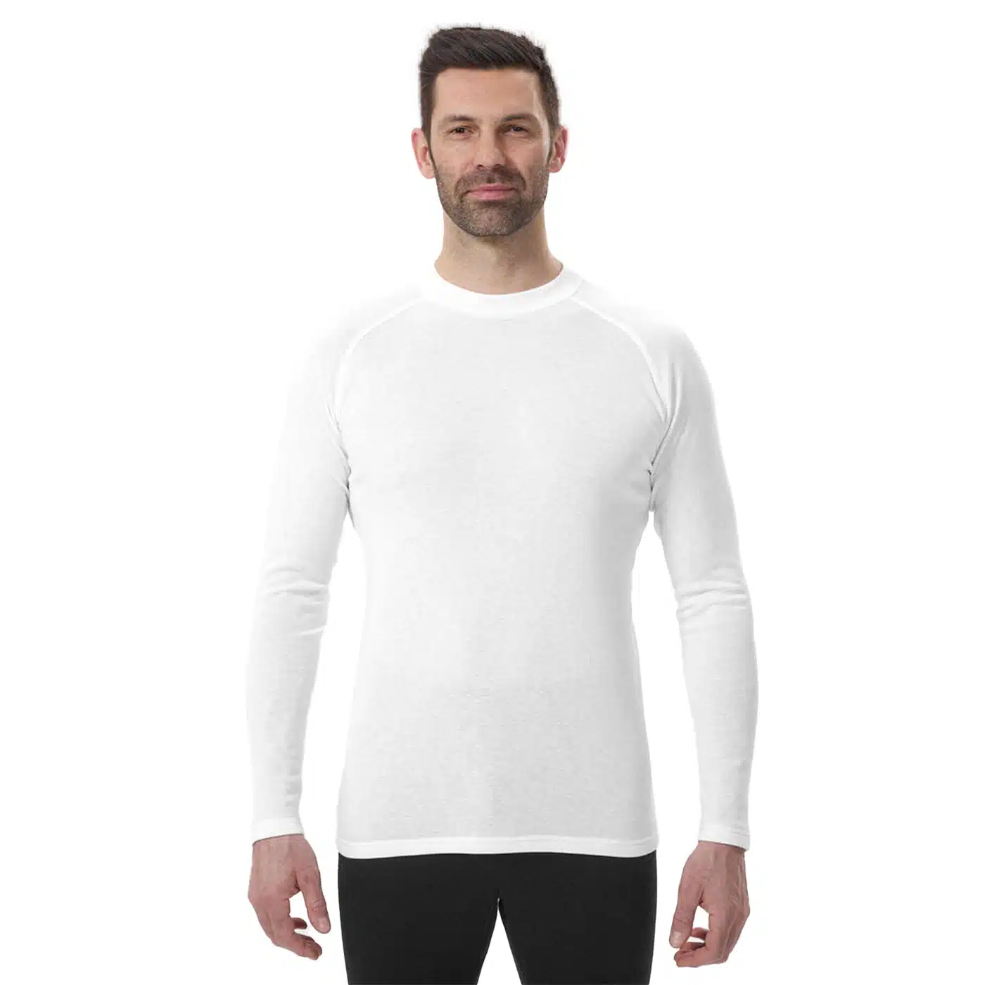 CAMISETA TÉRMICA INTERIOR DE ESQUÍ Y NIEVE HOMBRE SKY BL100 WED´ZE BLANCO