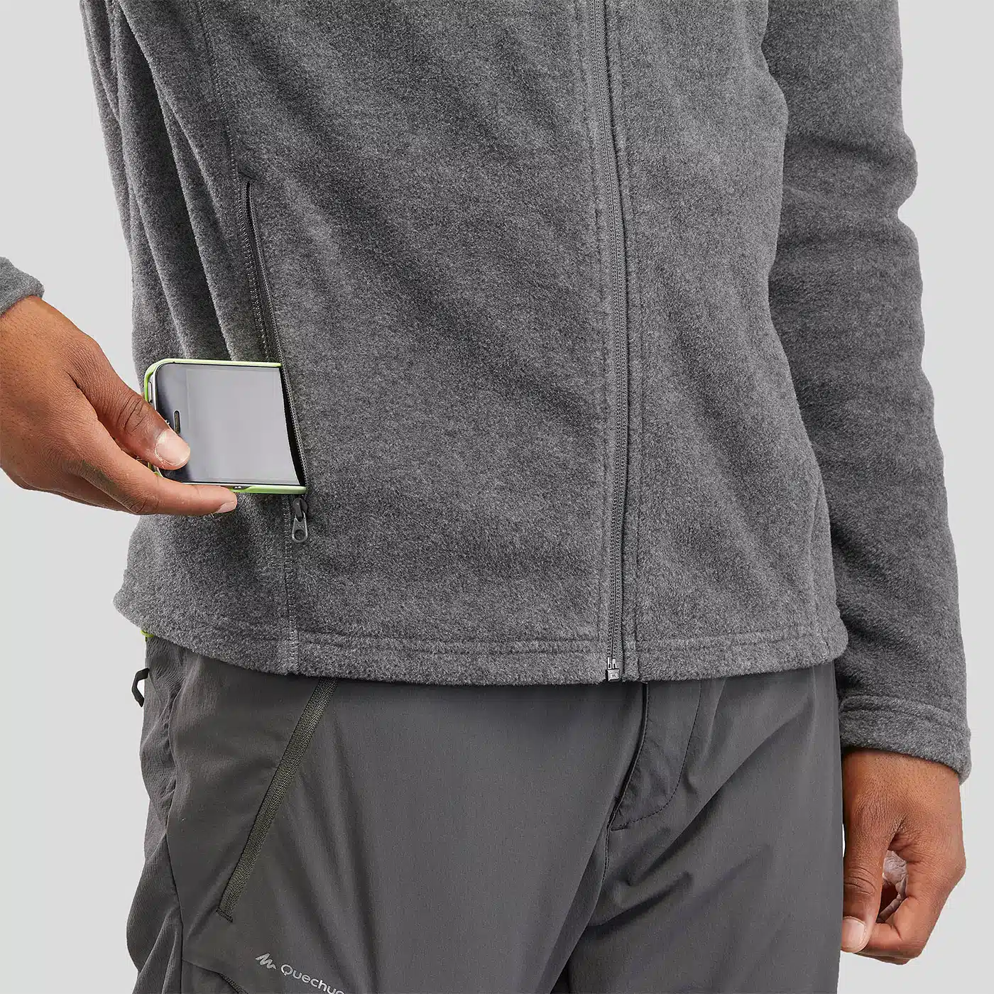 Casaca polar térmico full zip MH120 Quechua - Imagen 4