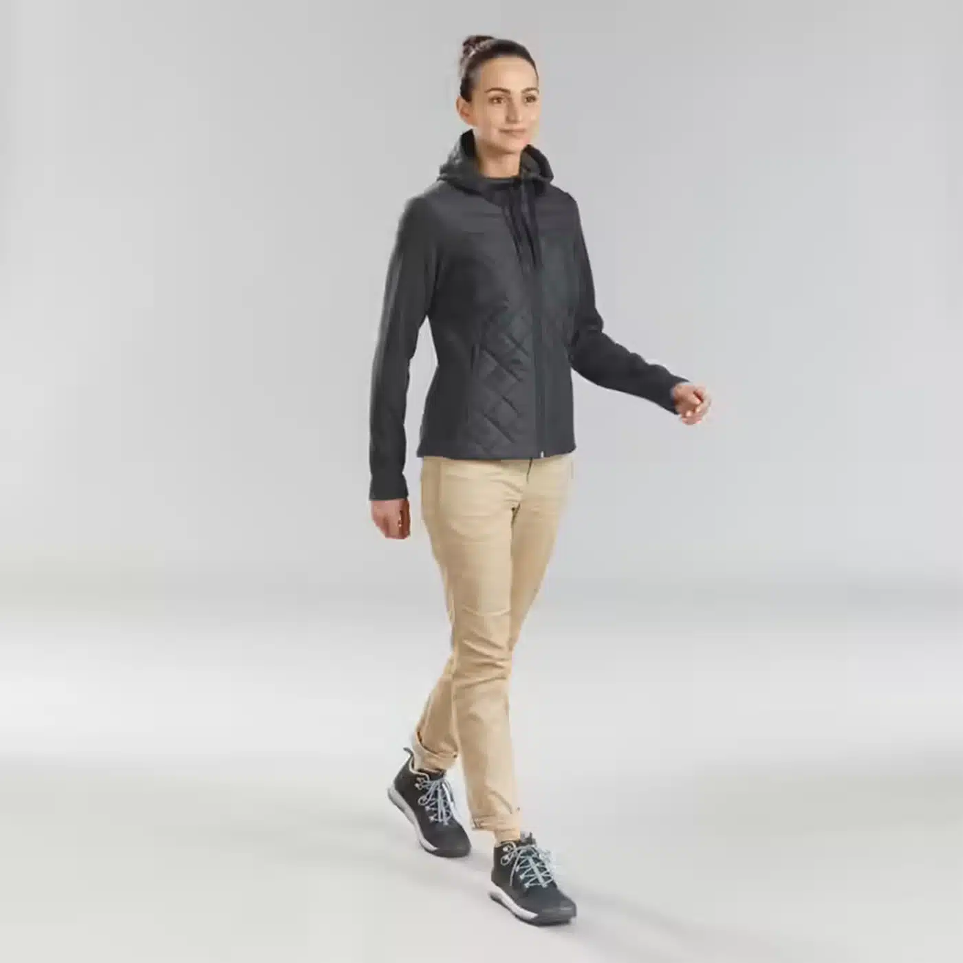 Casaca trekking hibrido NH100 Quechua - Imagen 2