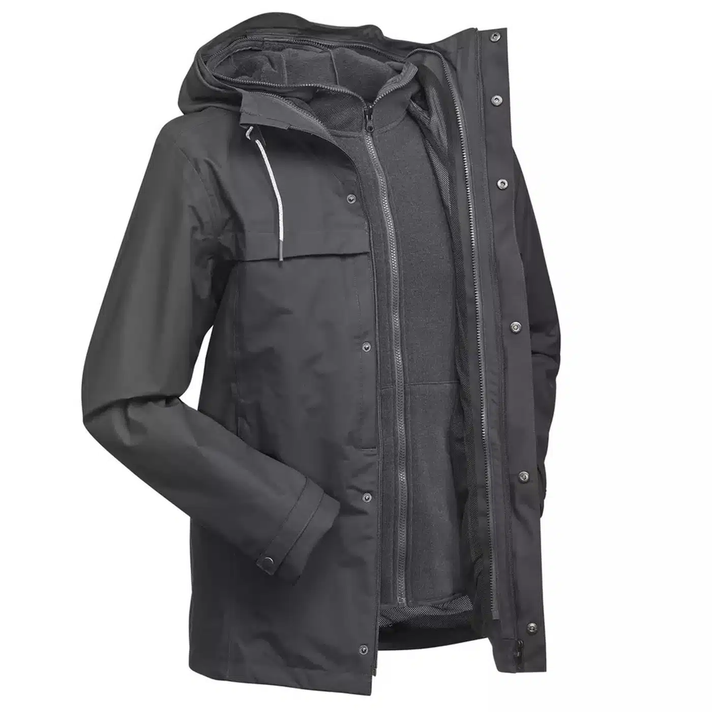 Casaca impermeable 3 en 1 (0 °C) Travel 100 Forclaz - Imagen 2