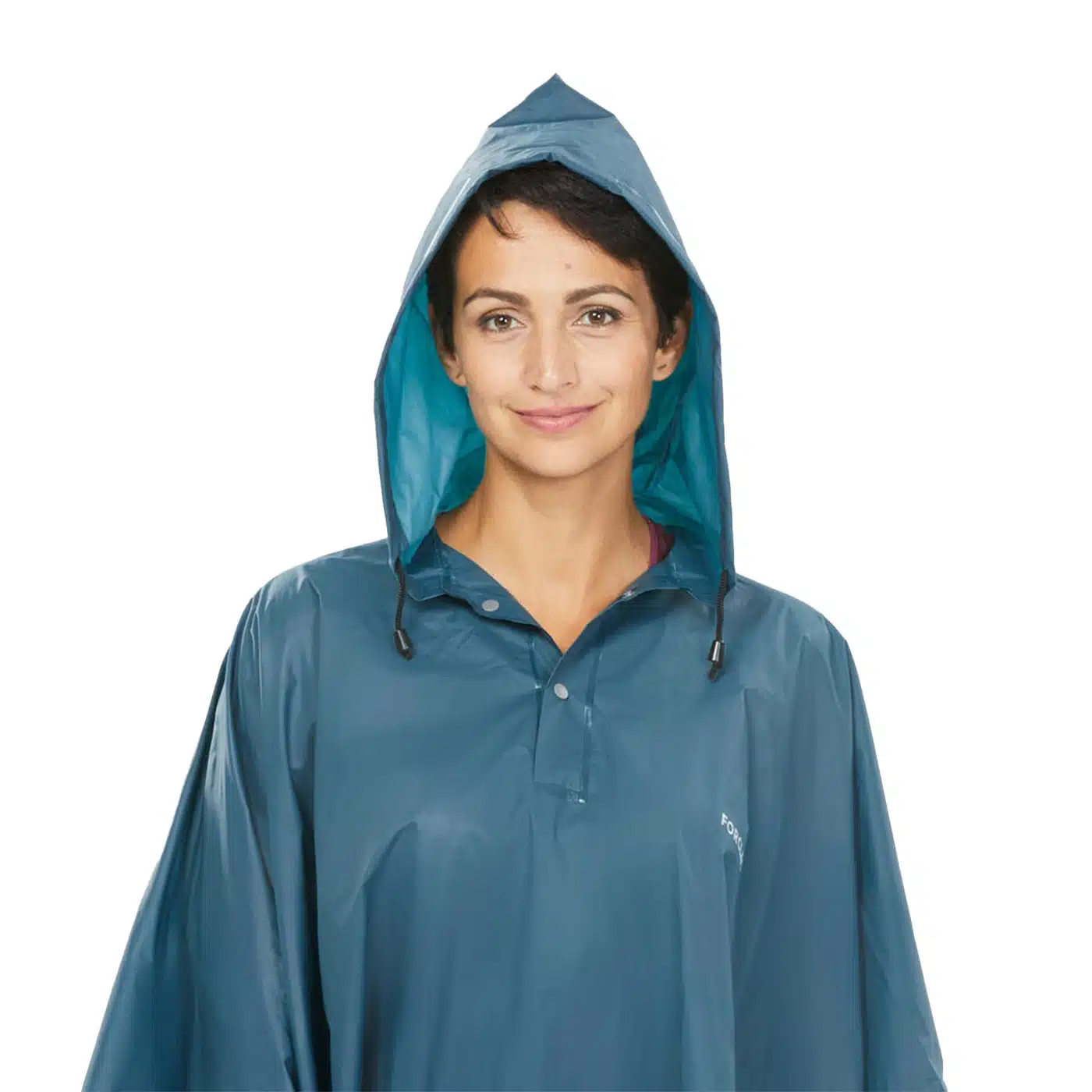 PONCHO IMPERMEABLE TREKKING MONTAÑA  ARPENAZ 10L GRIS TORMENTA UNISEX - Imagen 6