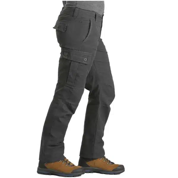 PANTALÓN DE MONTAÑA Y TREKKING HOMBRE TRAVEL 100 FORCLAZ GRIS CARBÓN