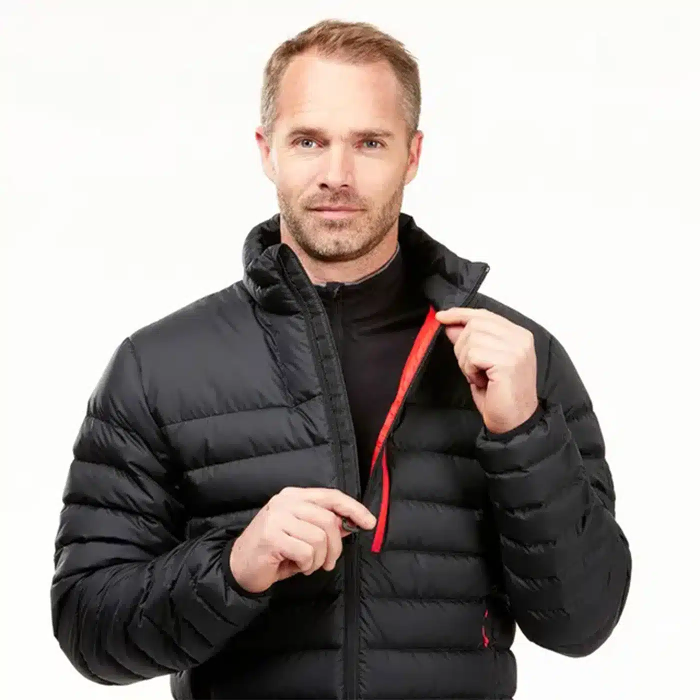 CHAQUETA PLUMIFERO MONTAÑA Y TREKKING FORCLAZ TREK 500 HOMBRE NEGRO (-10 °C) - Imagen 8