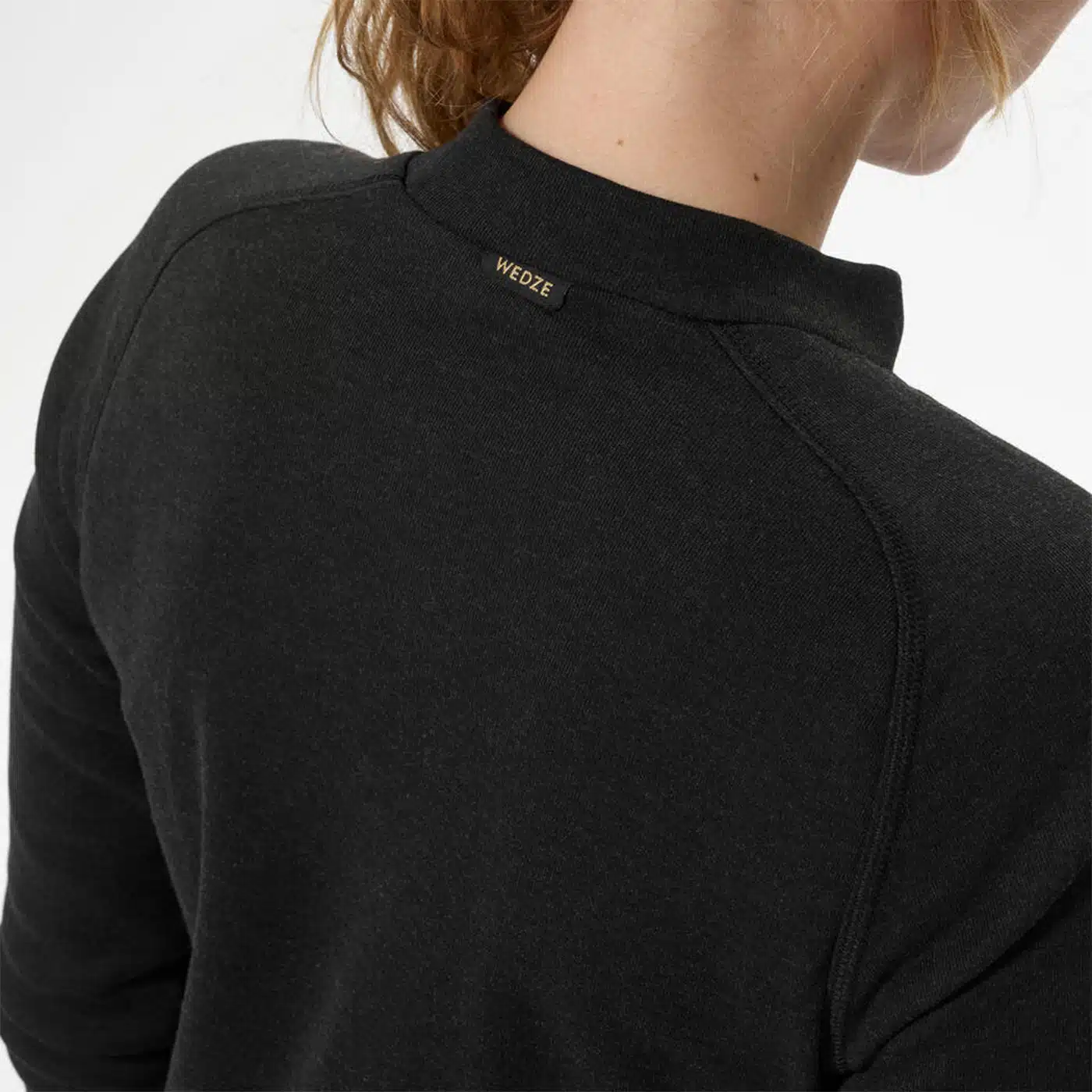 CAMISETA TÉRMICO INTERIOR DE ESQUÍ Y NIEVE WED´ZE MUJER SKI BL100 NEGRO - Imagen 3