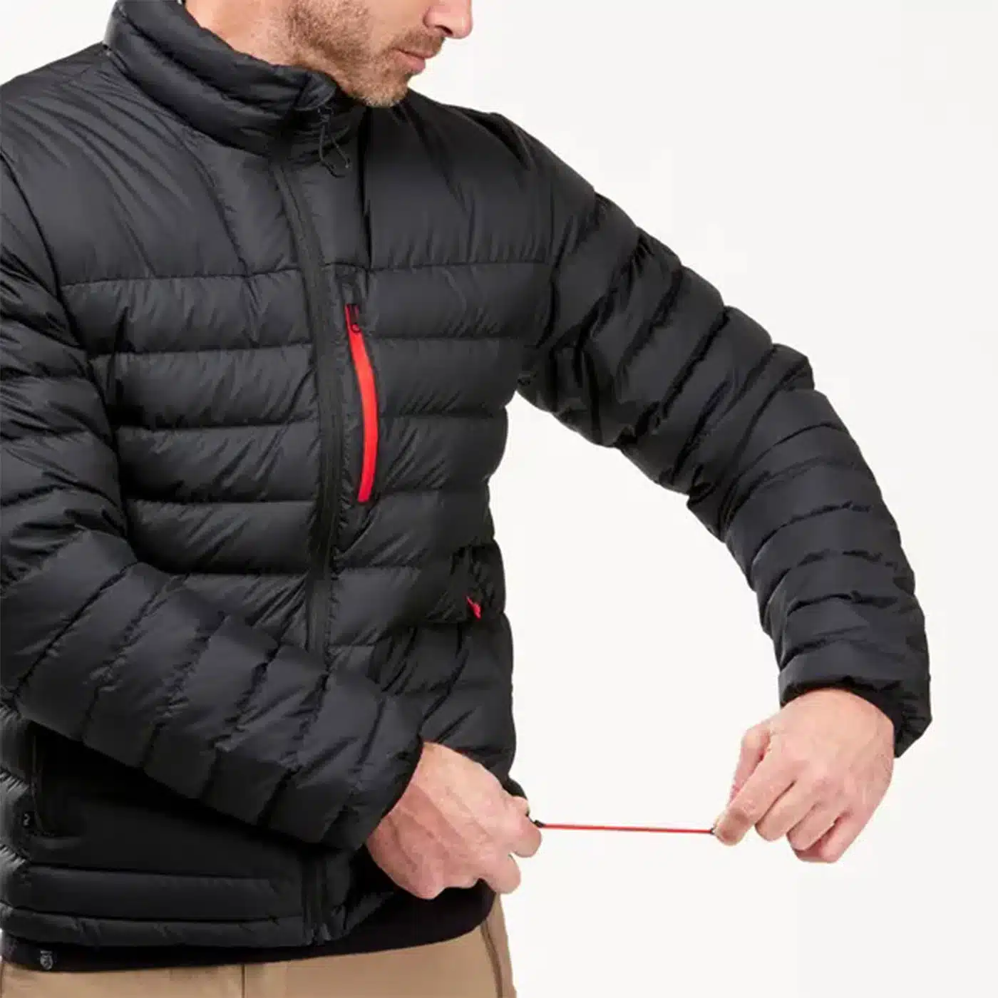 CHAQUETA PLUMIFERO MONTAÑA Y TREKKING FORCLAZ TREK 500 HOMBRE NEGRO (-10 °C) - Imagen 7
