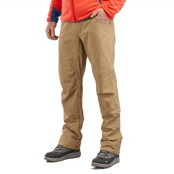 PANTALÓN DE HOMBRE DE MONTAÑA Y TREKKING INVIERNO QUECHUA SH100 X-WARM MARRÓN (-10 °C)