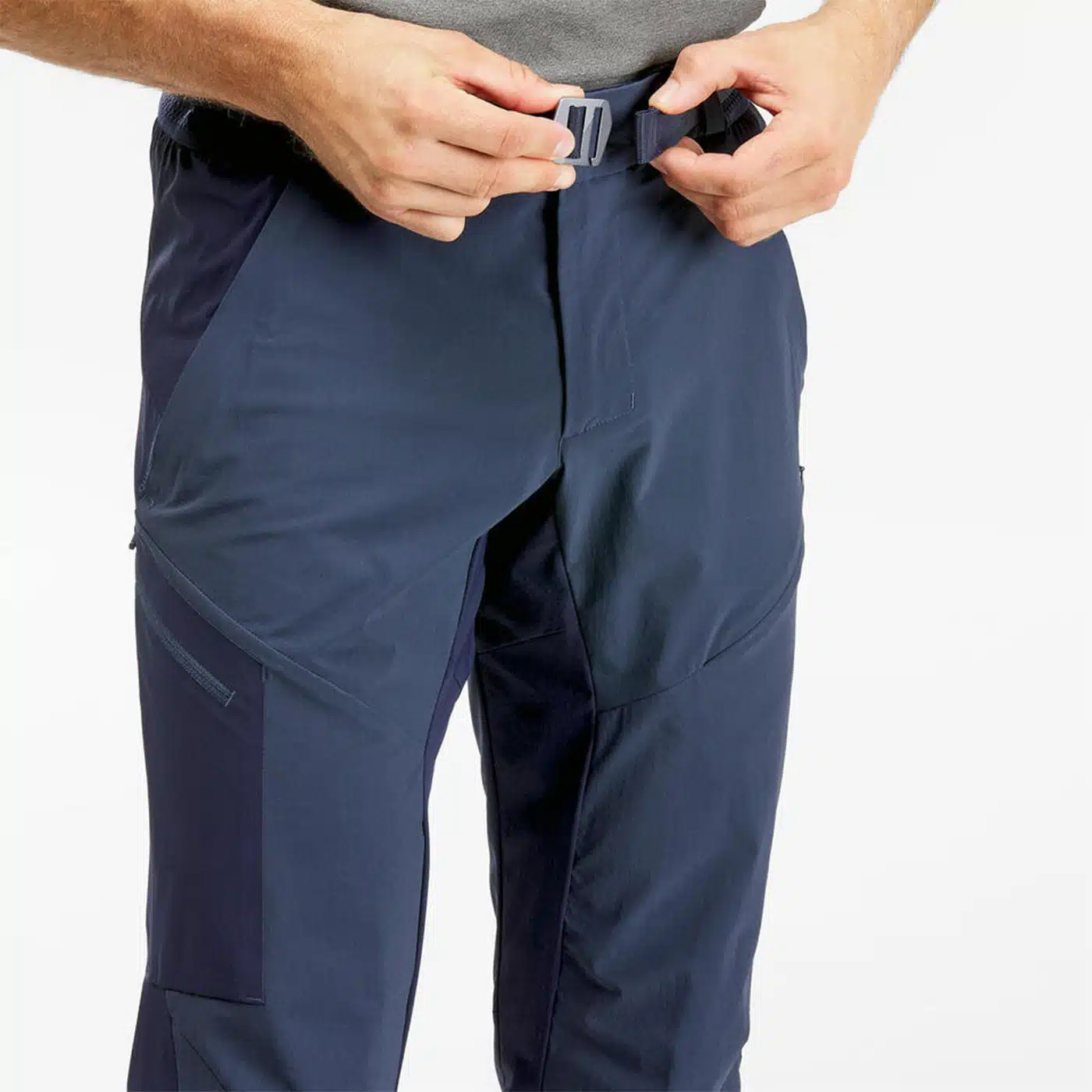 PANTALÓN DE MONTAÑA Y TREKKING HOMBRE QUECHUA MH500 AZUL - Imagen 2