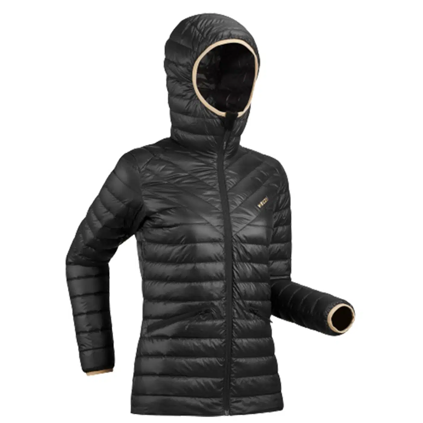 CHAQUETA ACOLCHADA DE ESQUÍ Y NIEVE MUJER WEDZE NEGRO - Imagen 2