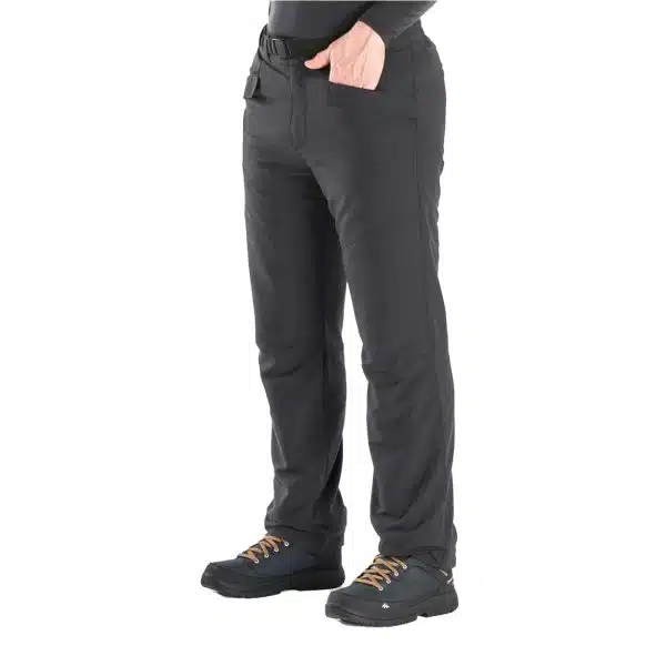 PANTALÓN DE MONTAÑA Y TREKKING INVIERNO DE HOMBRE QUECHUA SH 100 U-WARM GRIS (-10 °C)