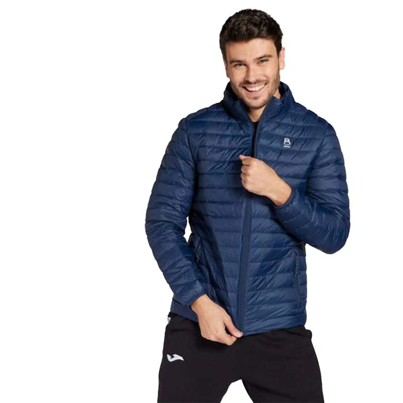 CHAQUETA TREKKING DE PLUMAS  BORIKEN HOMBRE AZUL