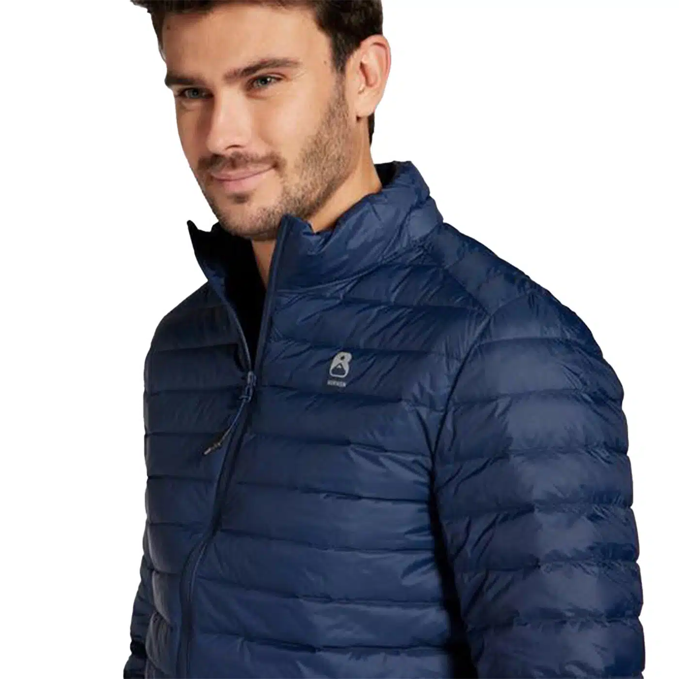 CHAQUETA TREKKING DE PLUMAS  BORIKEN HOMBRE AZUL - Imagen 2