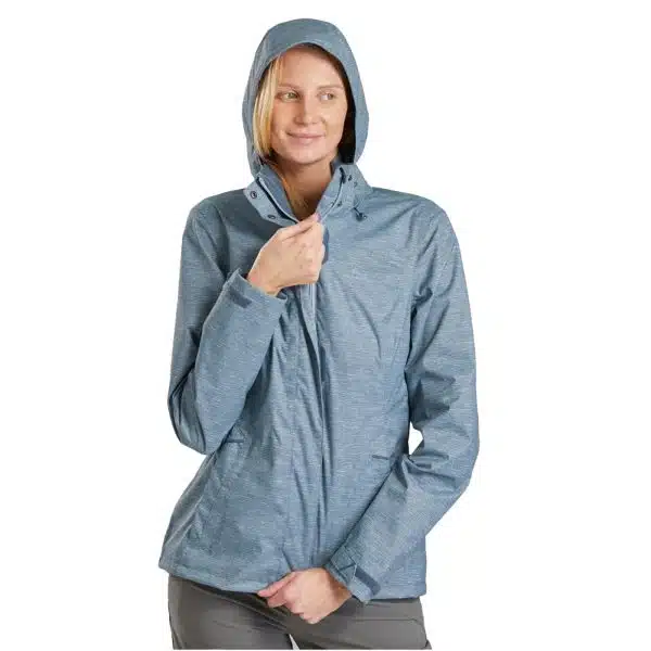 Chaqueta impermeable montaña y trekking Mujer Quechua MH100 AZUL