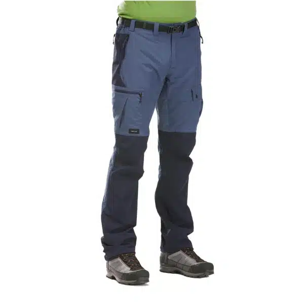 PANTALÓN DE MONTAÑA Y TREKKING RESISTENTE HOMBRE FORCLAZ MT500 AZUL