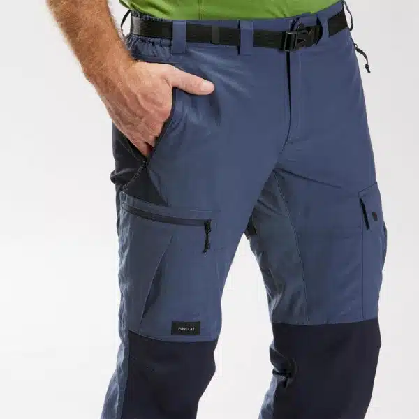 PANTALÓN DE MONTAÑA Y TREKKING RESISTENTE HOMBRE FORCLAZ MT500 AZUL - Imagen 3