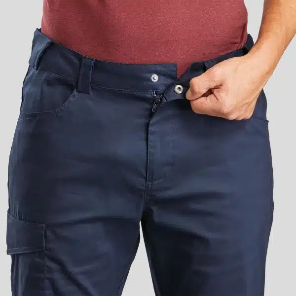 PANTALÓN DE MONTAÑA TREKKING QUECHUA NH100 HOMBRE AZUL - Imagen 3