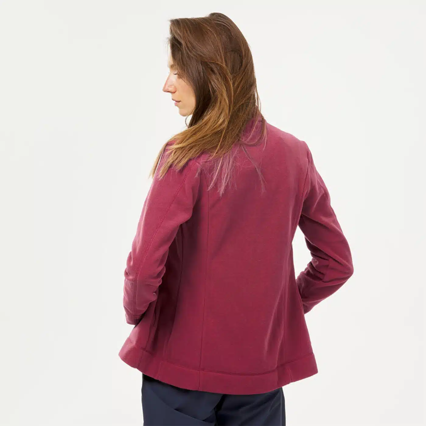 Chaqueta polar de montaña y trekking Mujer Quechua MH120 REMOLACHA - Imagen 2