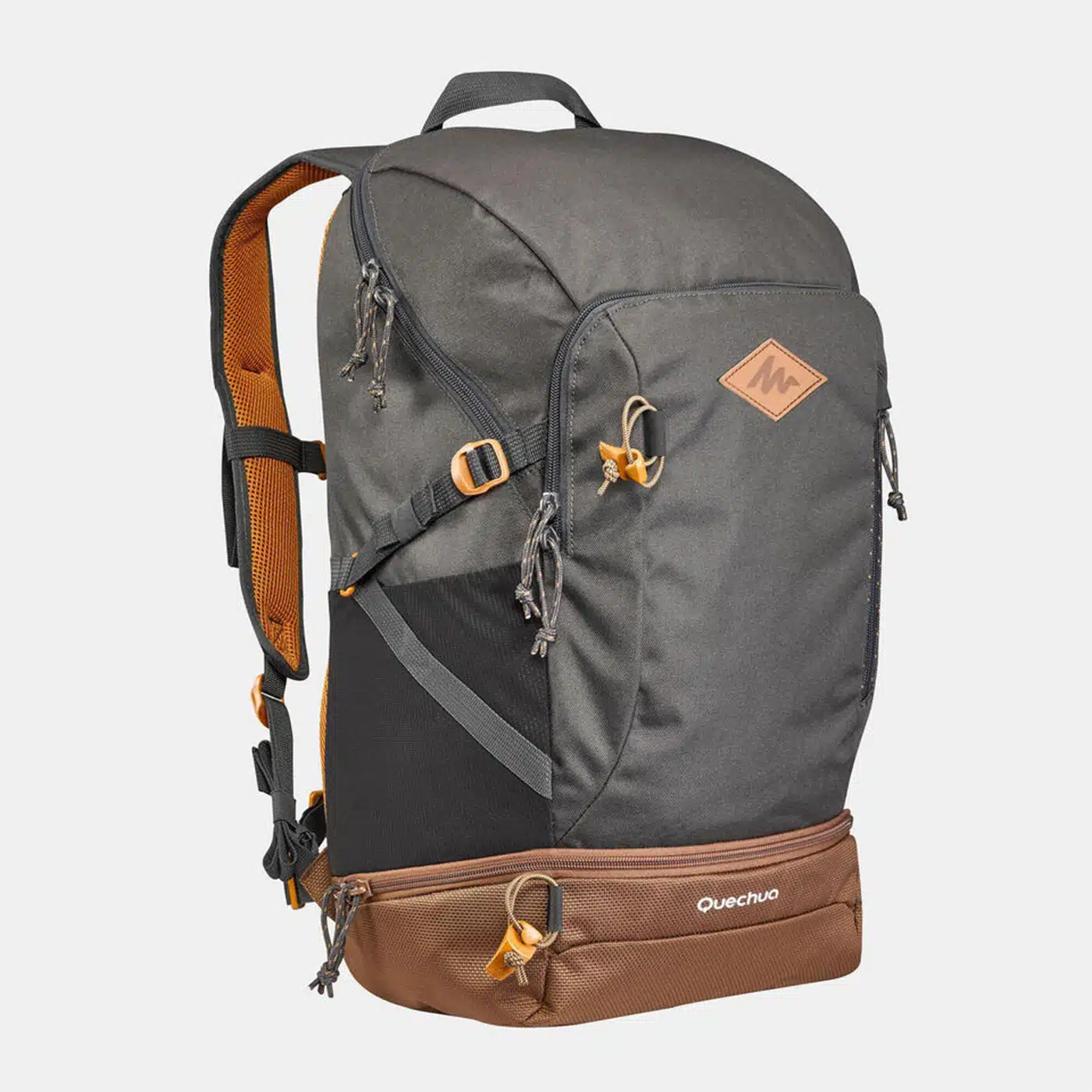 MOCHILA DE MONTAÑA Y TREKKING NH500 30L QUECHUA GRIS VERDOSO - 30L