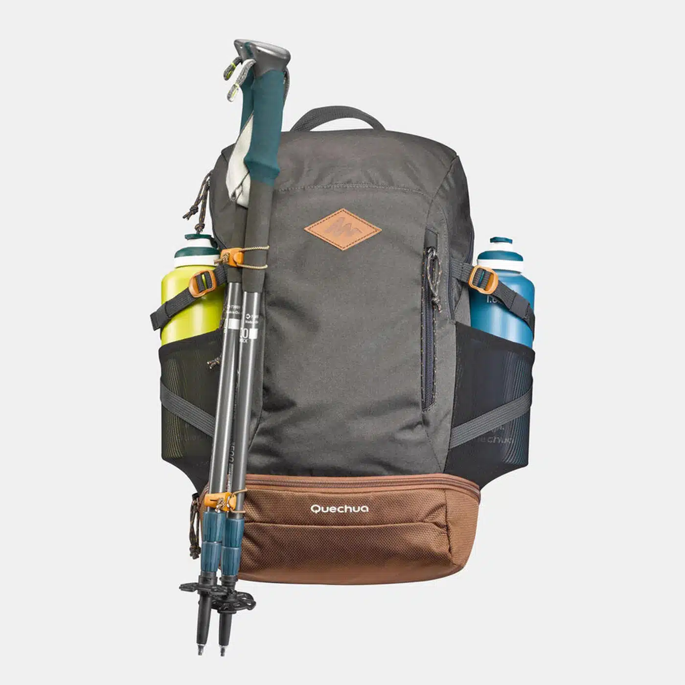 MOCHILA DE MONTAÑA Y TREKKING NH500 30L QUECHUA GRIS VERDOSO - 30L - Imagen 2