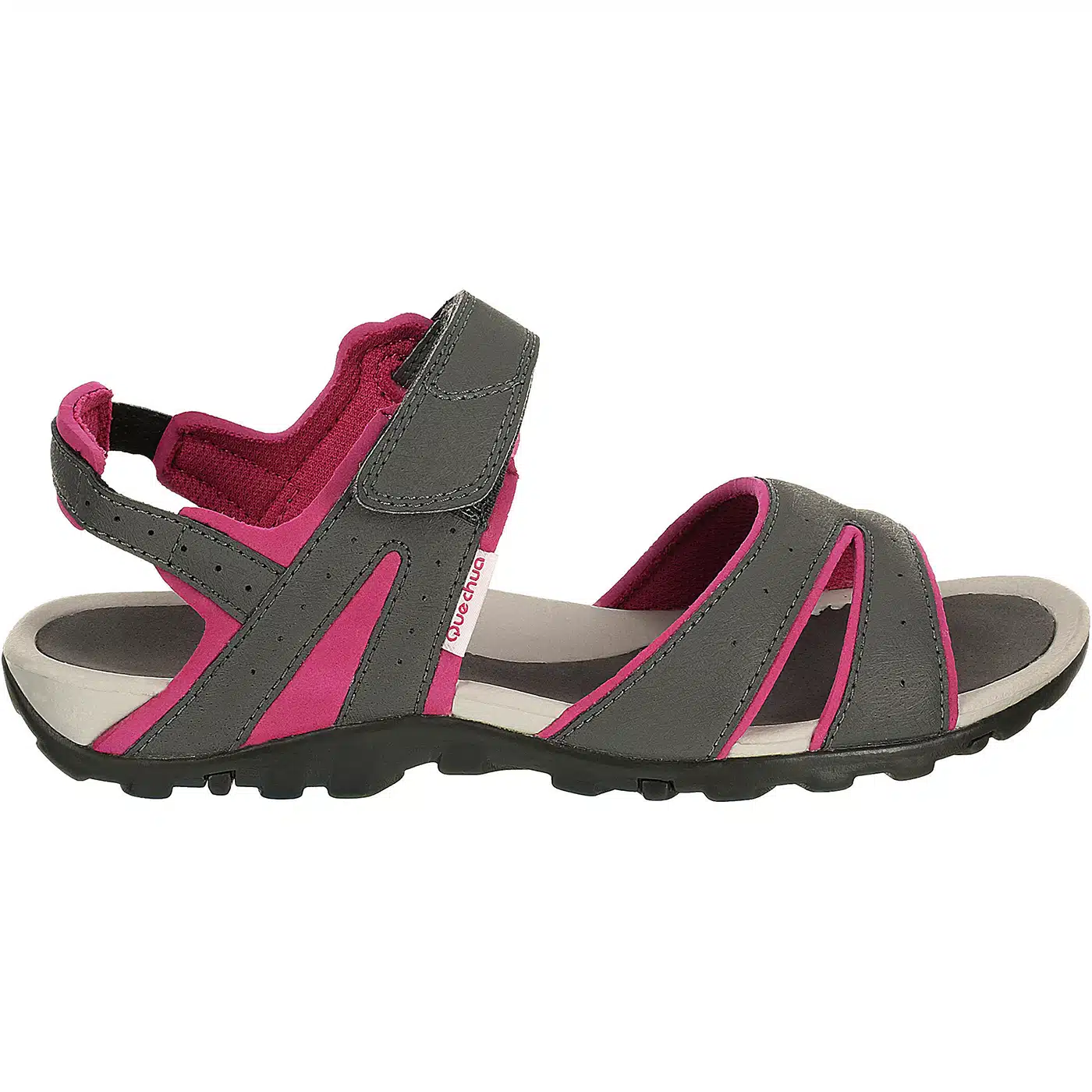 SANDALIAS DE SENDERISMO Y TREKKING MH100 MUJER ROSA