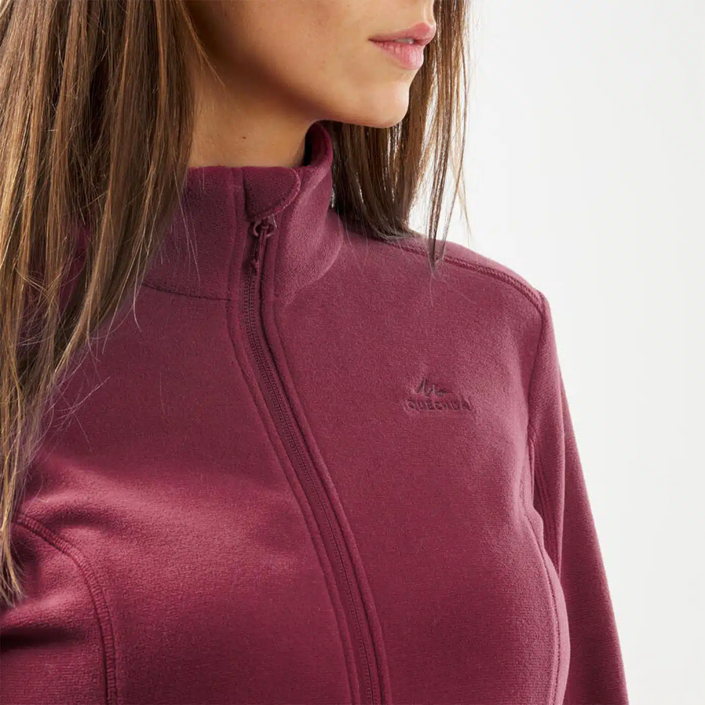 Chaqueta polar de montaña y trekking Mujer Quechua MH120 REMOLACHA - Imagen 4