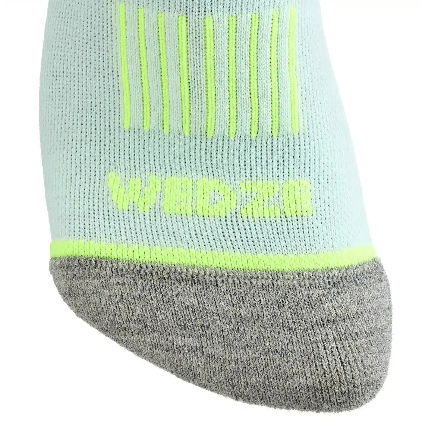 CALCETINES TÉRMICOS DE ESQUÍ Y NIEVE NIÑOS WEDZE SKI 100 GRIS VERDE - Imagen 3