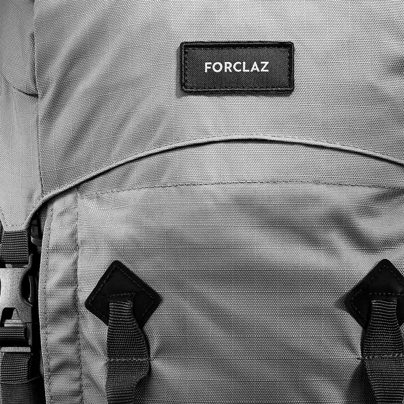 MOCHILA MONTAÑA Y TREKKING 50L+10L FORCLAZ SYMBIUM , FUNDA IMPERMEABLE GRIS - 50+10L - Imagen 7