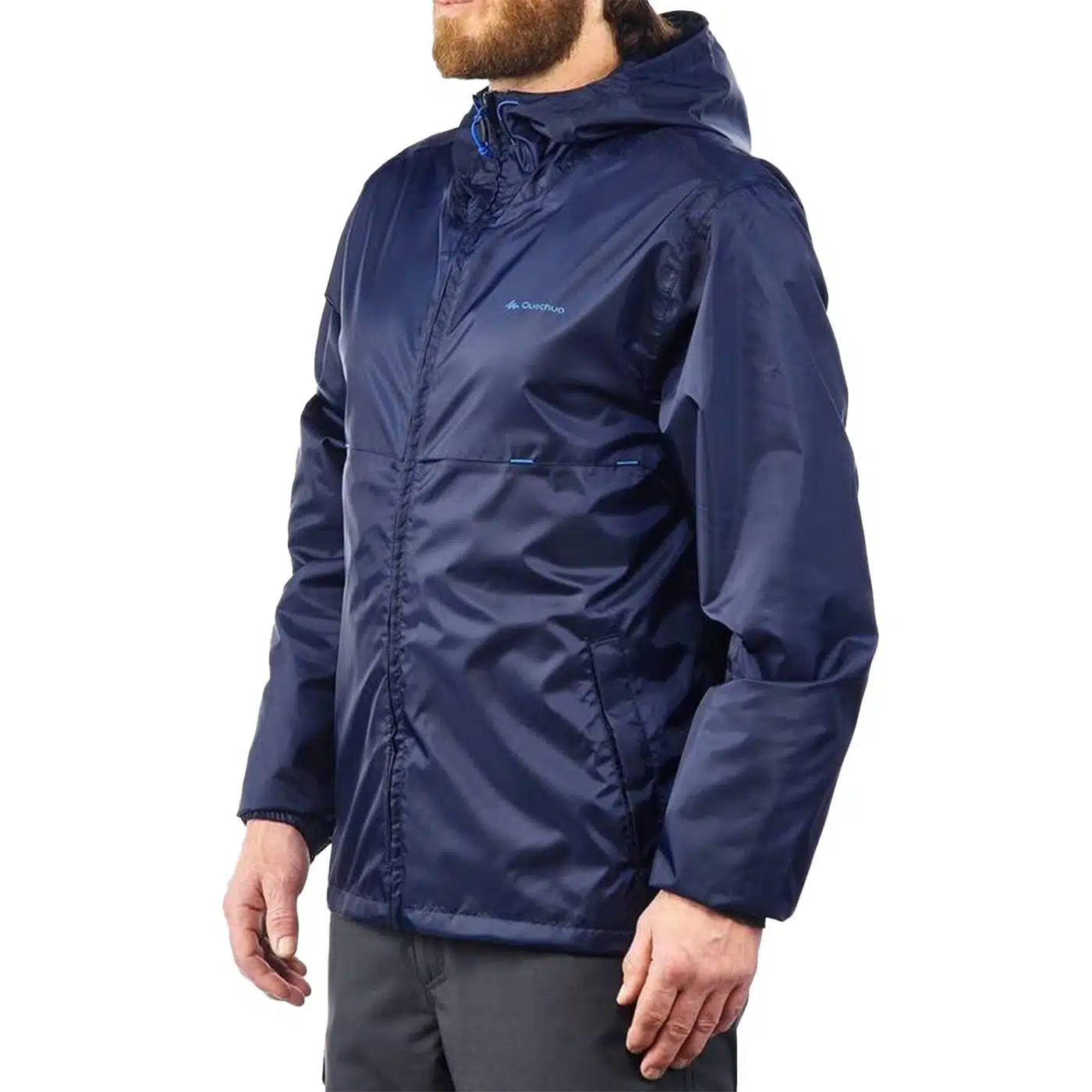 Casaca impermeable compacto full zip Raincut Quechua