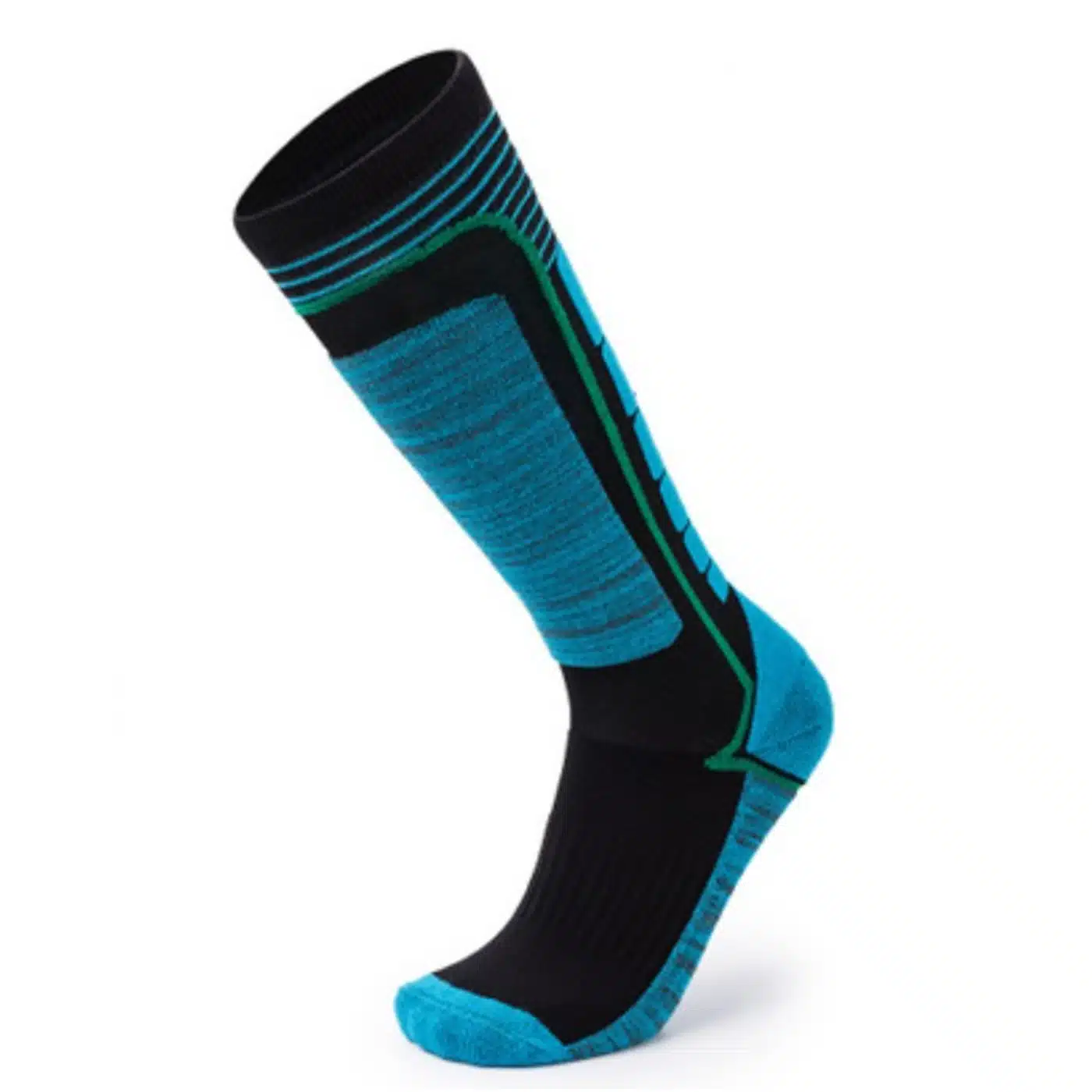 CALCETINES TÉRMICOS UNISEX WARM SKI 200 SUMAQ AZUL - Imagen 2