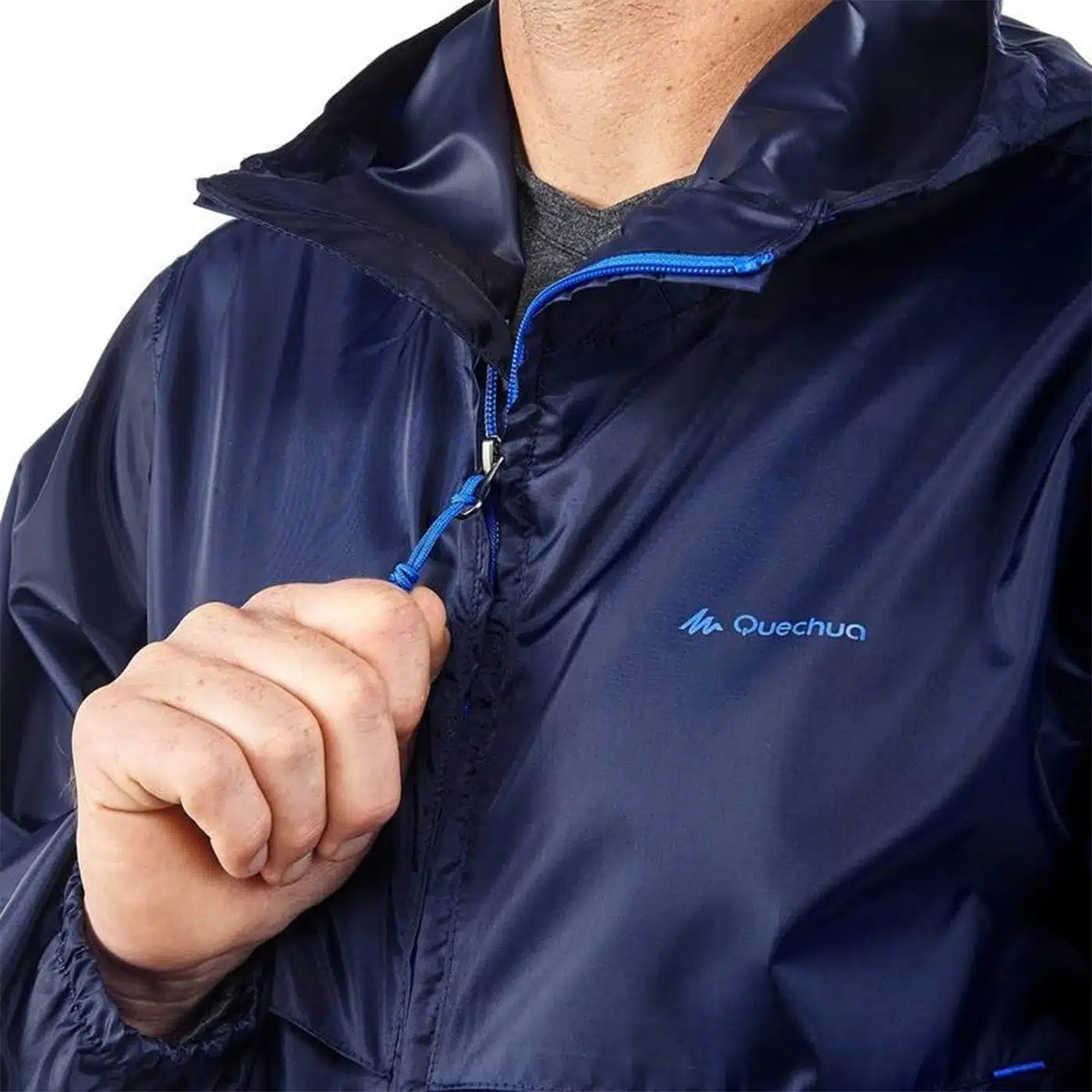 Casaca impermeable compacto full zip Raincut Quechua - Imagen 3