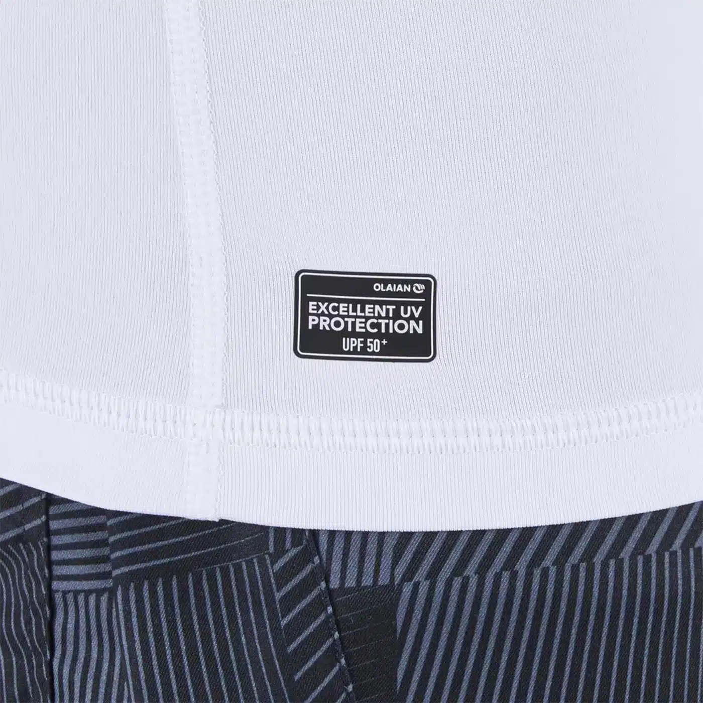 CAMISETA MANGA LARGA PROTECCIÓN SOLAR OLAIAN (UPF50+)  HOMBRE BLANCO SURF - Imagen 6