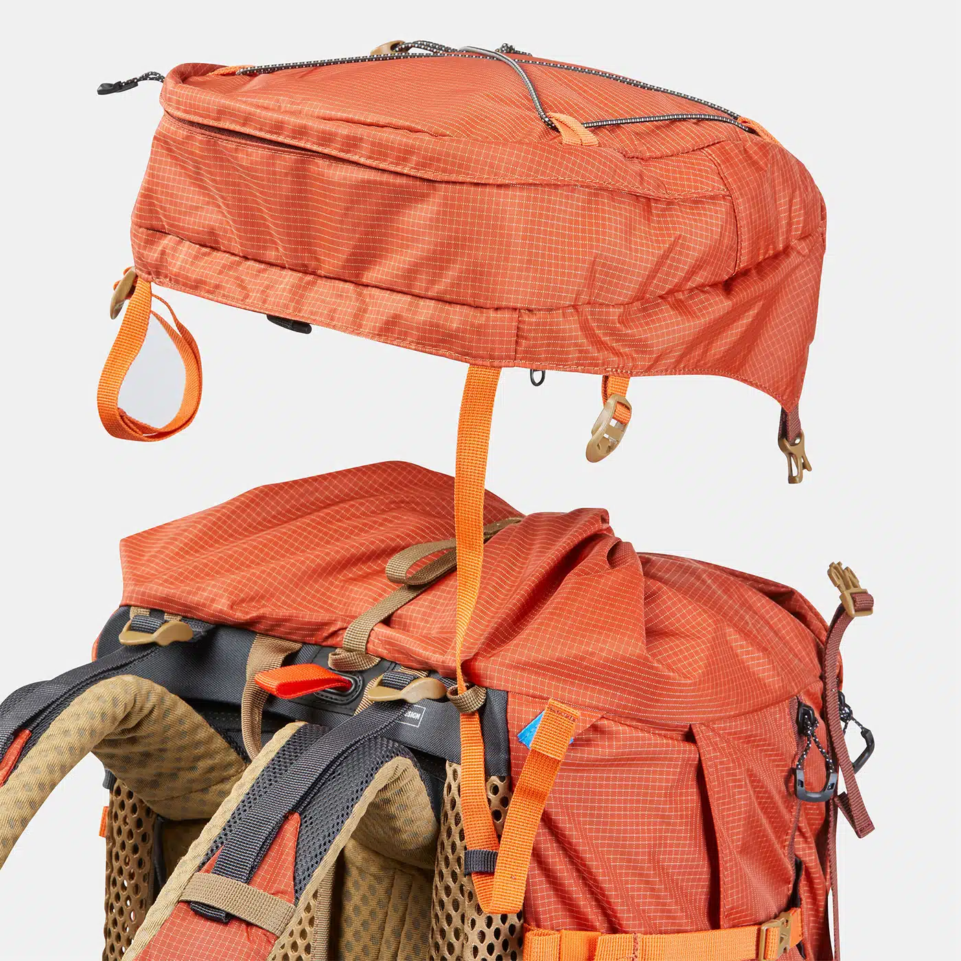 MOCHILA MONTAÑA Y TREKKING 60L+10L FORCLAZ MT500 AIR , FUNDA IMPERMEABLES ANARANJANDO - 60 +10L - Imagen 6