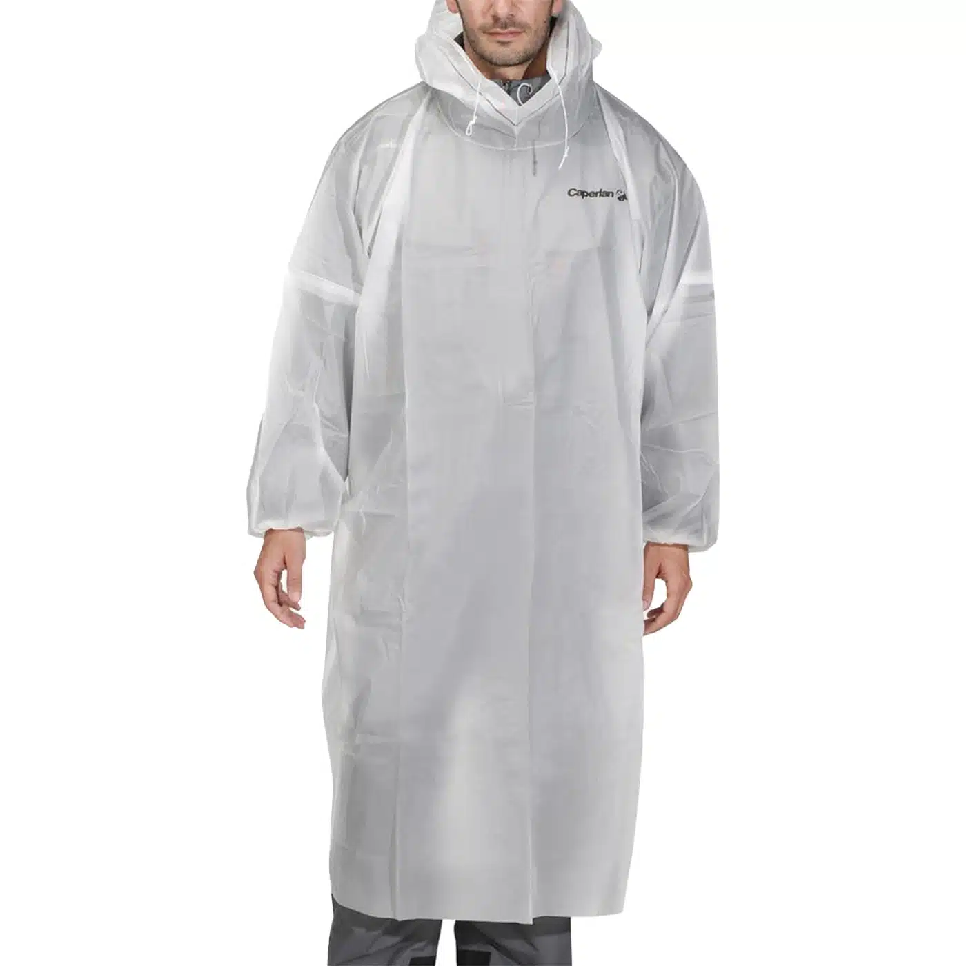 PONCHO IMPERMEABLE DE TREKKING Y PESCA CAPERLAN100 BLANCO