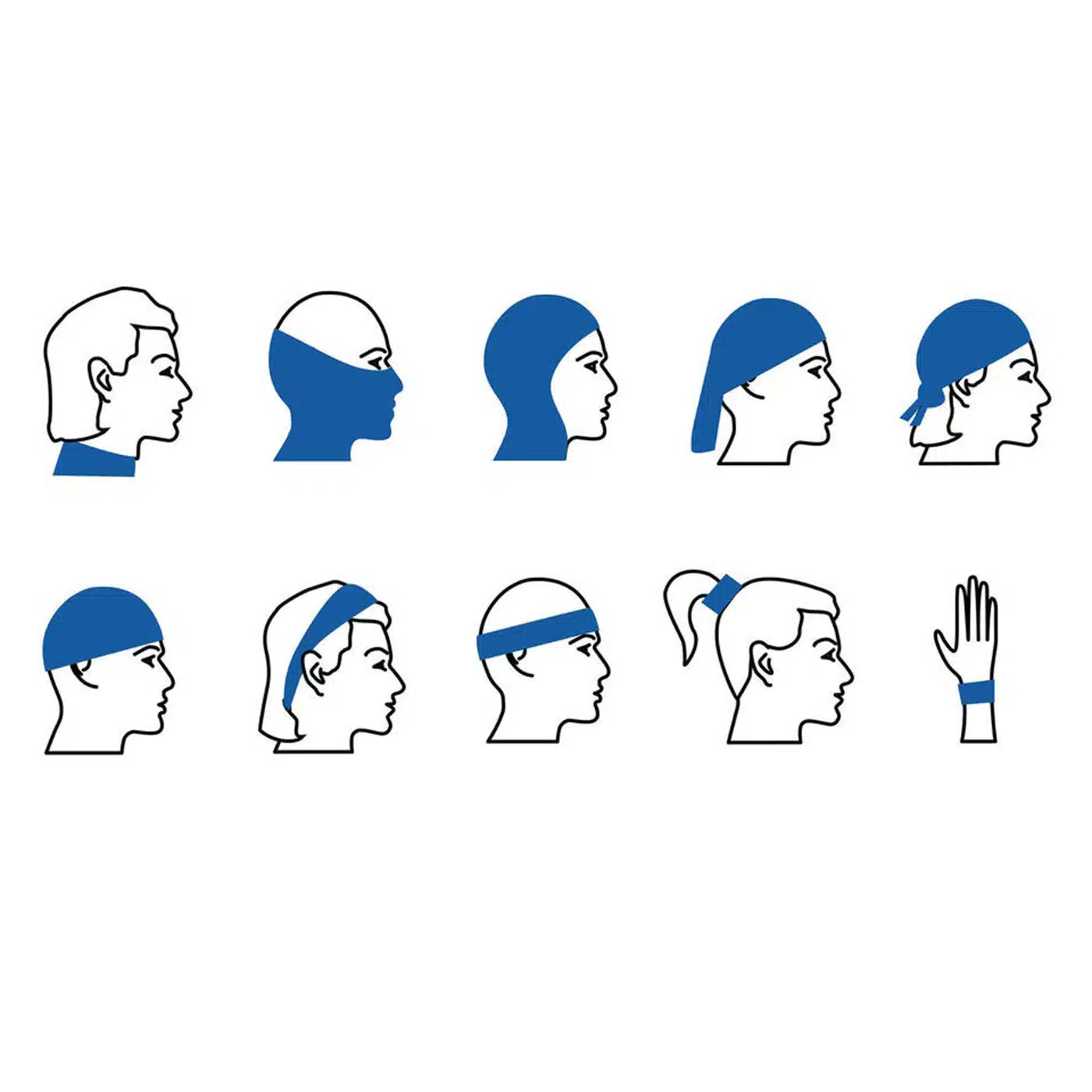 Bandana de montaña y trekking lana merino Adulto Forclaz Trek500 verde - Imagen 3