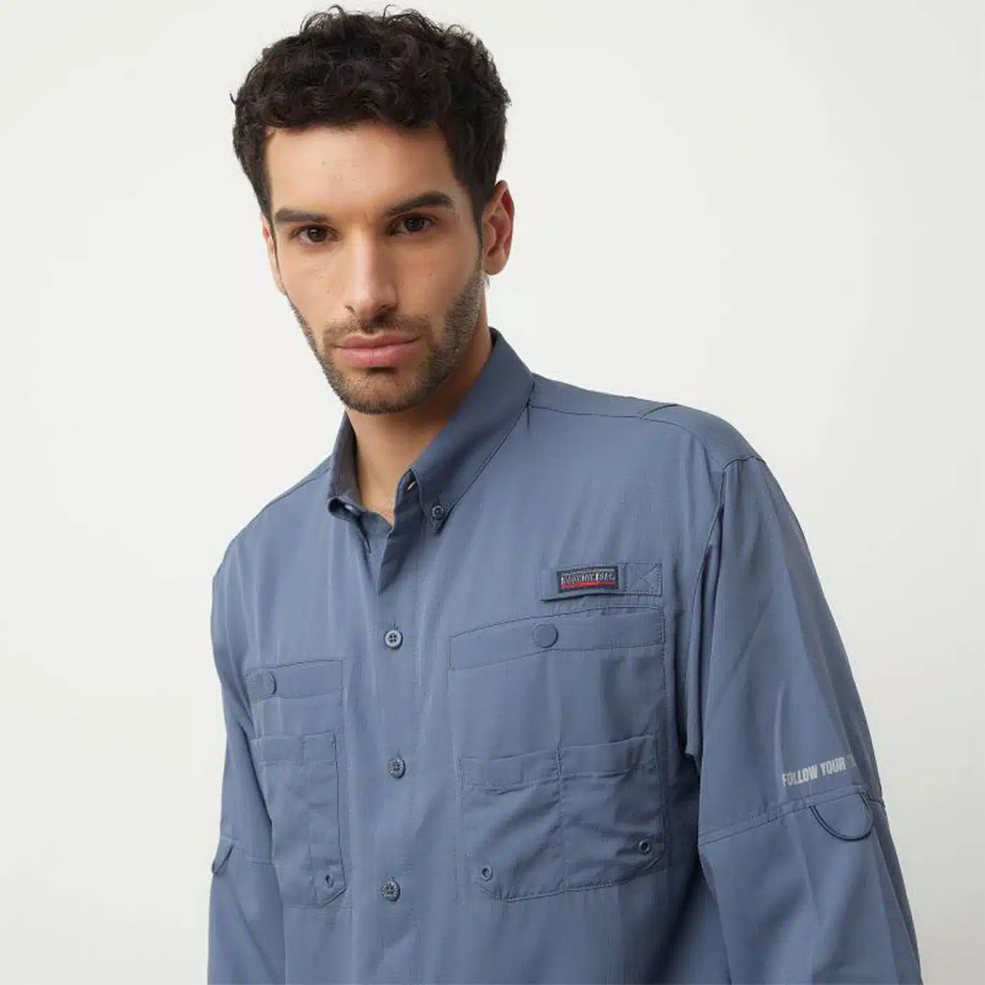 CAMISA TÁCTICA TREKKING MOUNTAIN GEAR X-PLOR AZUL ACERO - Imagen 4