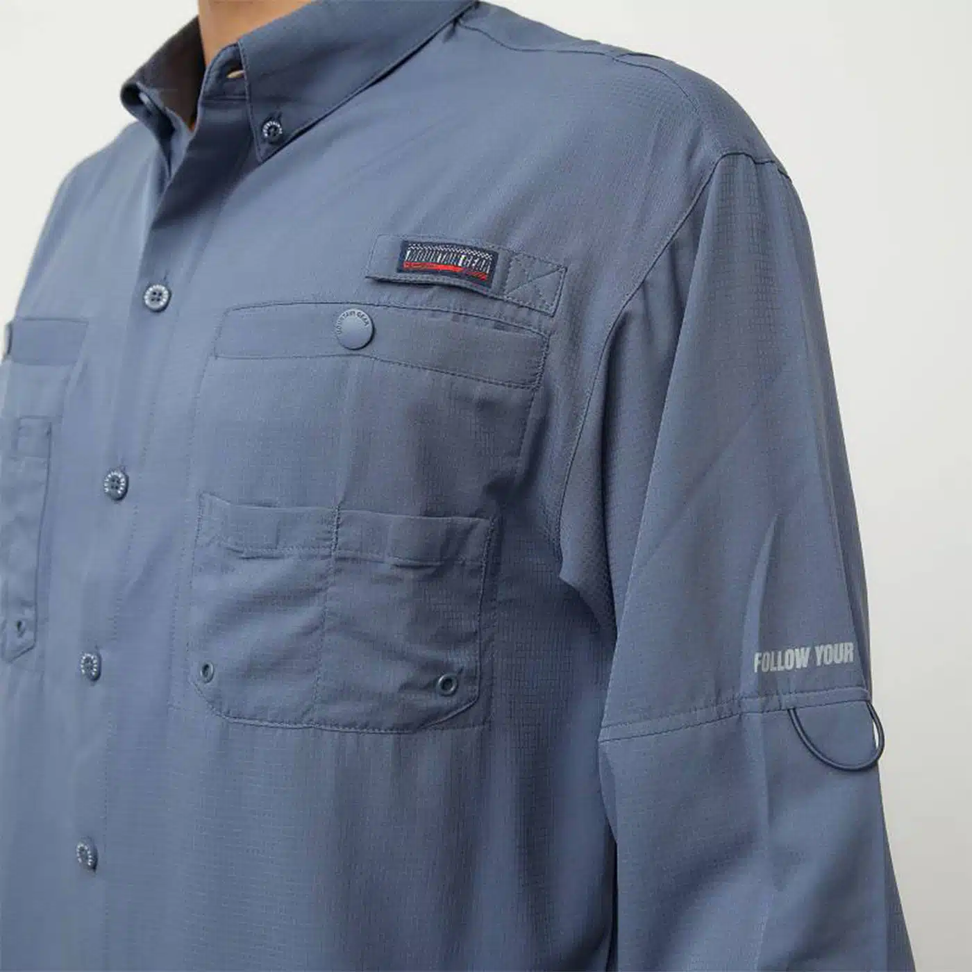 CAMISA TÁCTICA TREKKING MOUNTAIN GEAR X-PLOR AZUL ACERO - Imagen 5