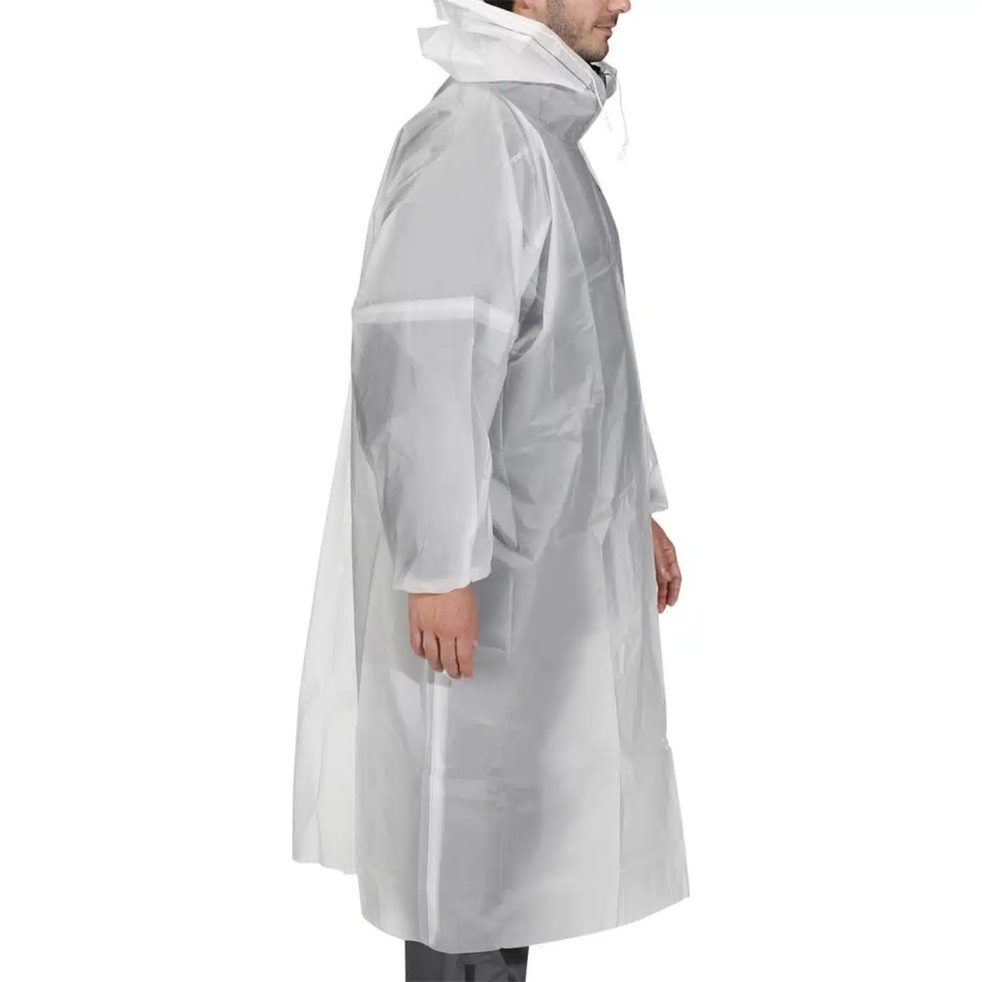 PONCHO IMPERMEABLE DE TREKKING Y PESCA CAPERLAN100 BLANCO - Imagen 2