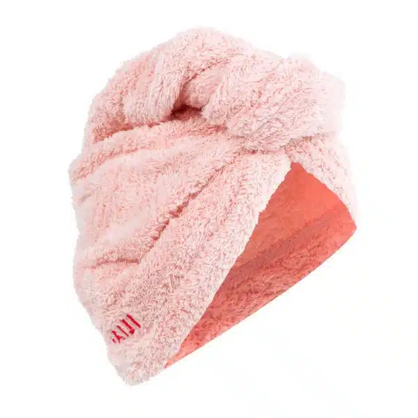 TOALLA PARA CABELLO ROSA CLARO MICROFIBRA SUAVE NABAIJI - ÚNICO