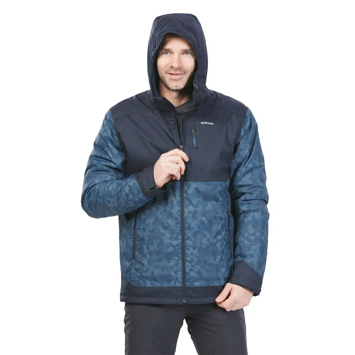 Casaca cálida impermeable hombre SH100 Quechua (-10° C)