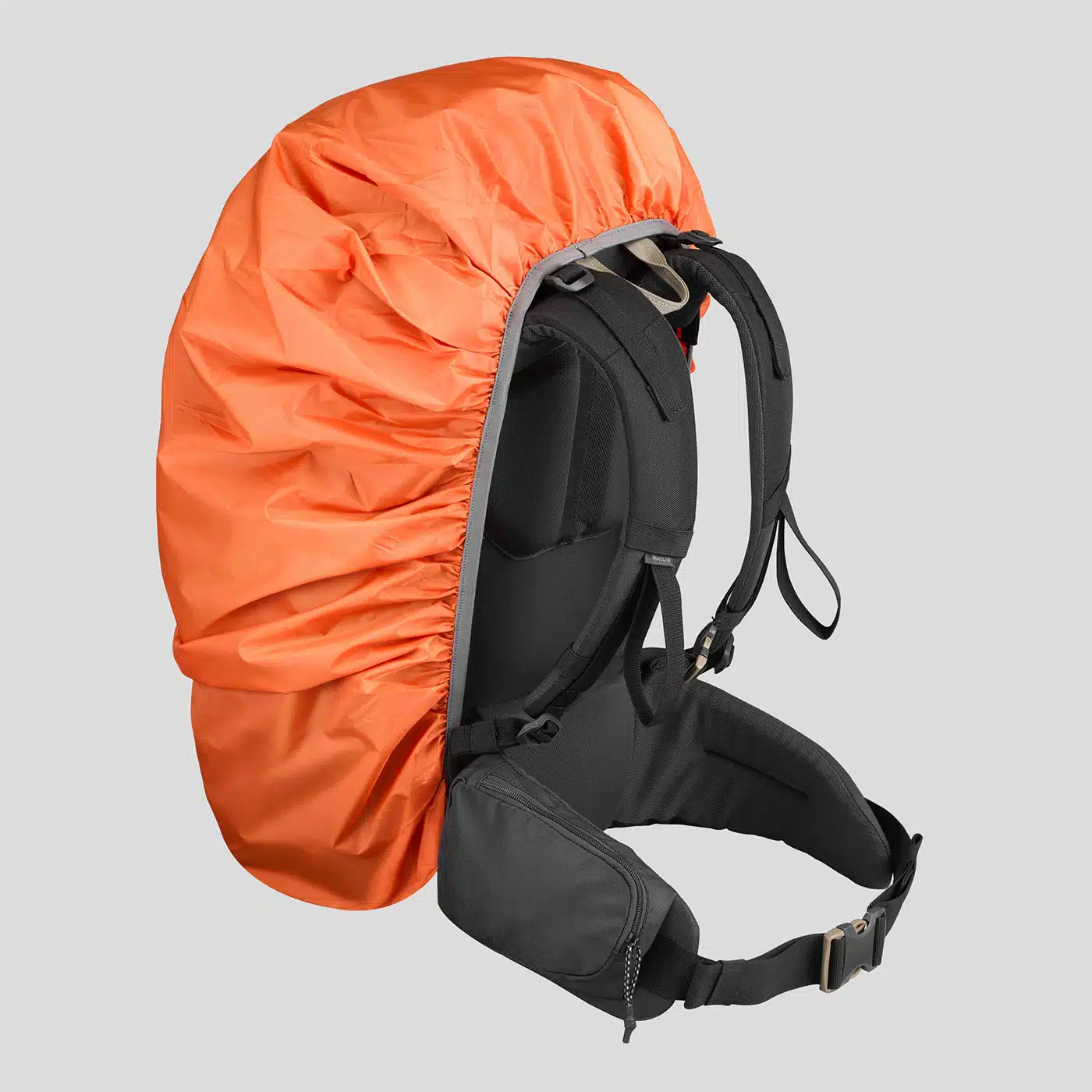 FUNDA IMPERMEABLE PARA MOCHILA MONTAÑA Y TREKKING FORCLAZ 40 - 60L ANARANJADO - Imagen 2