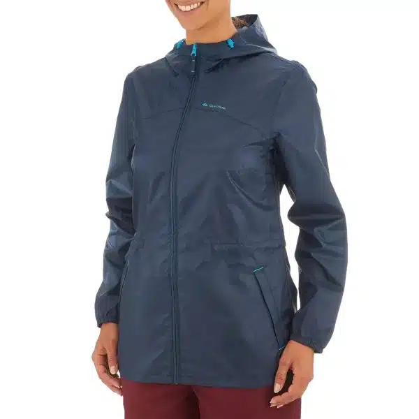 Casaca impermeable compacto full Zip Raincut Quechua